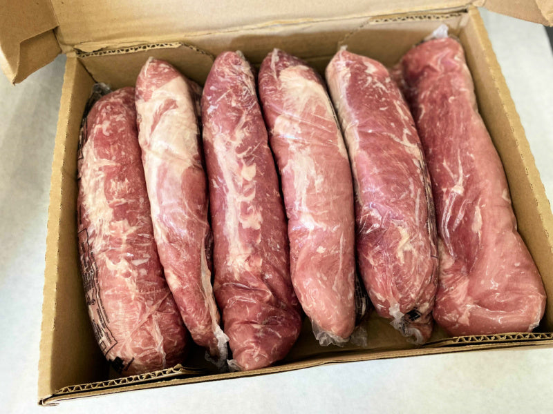 15 lb Case of All Natural Pork Tenderloins (12 pieces, 6 bags)